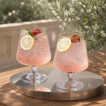 Morveniq Geometric Short Stem Glass Cups