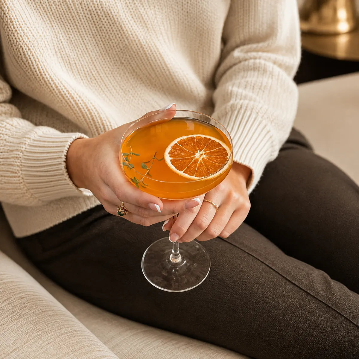 Morveniq 4-Piece Crystal Coupe Glasses