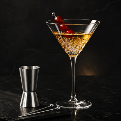 Morveniq Handblown Crystal Martini Set