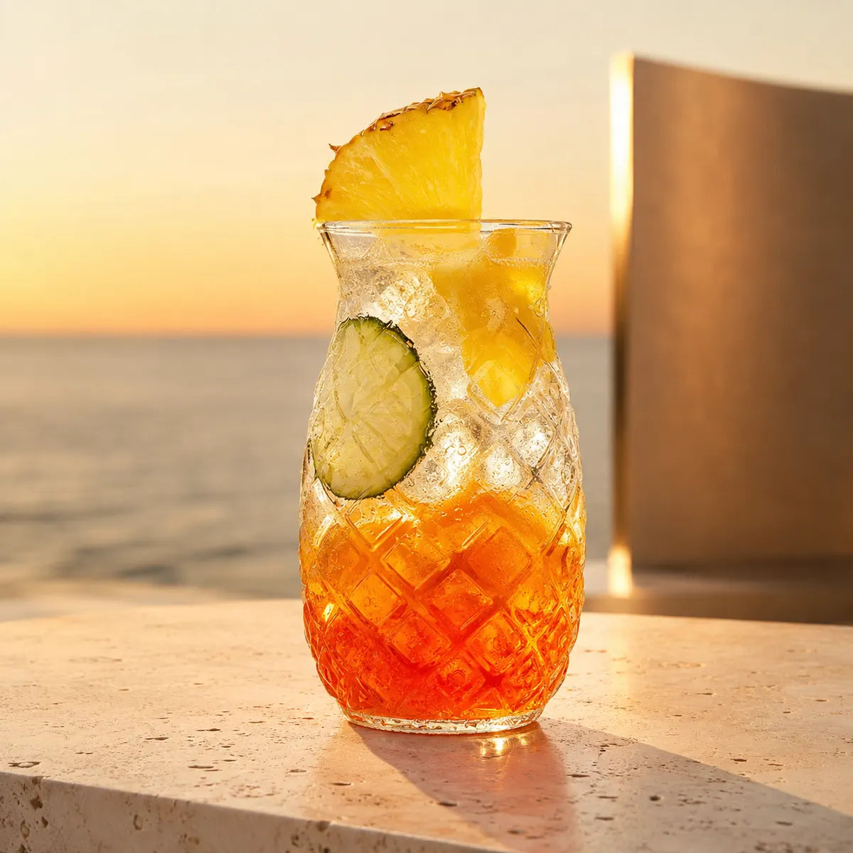 Morveniq Pineapple Piña Colada Glasses